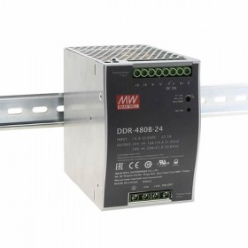 DDR-480D-48, 48VDC 10A 480W Ray Montaj DC/DC Konvertör, MeanWell