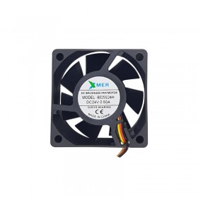 Xmer 6025S24H, 60x60x25mm 24VDC 0.13A 4000rpm 3 Kablolu Fan