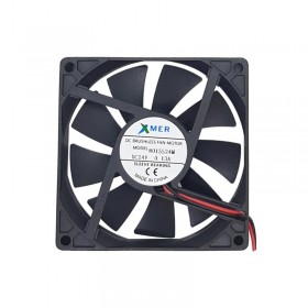 Xmer 8015S24M, 80x80x15mm 24VDC 0.11A 3200rpm 2 Kablolu Fan