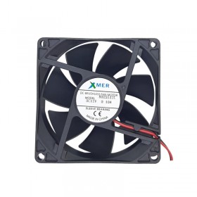 Xmer 8025S12L, 80x80x25mm 12VDC 0.07A 2200rpm 2 Kablolu Fan