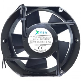 Xmer 17251HS2, 172x150x51mm 220VAC 0.25A 2 Kablolu Fan