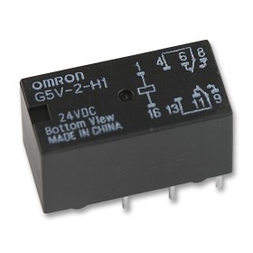 G5V-2-H1 DC24, 24VDC 1A ( 2 FORM C ) DPDT Röle