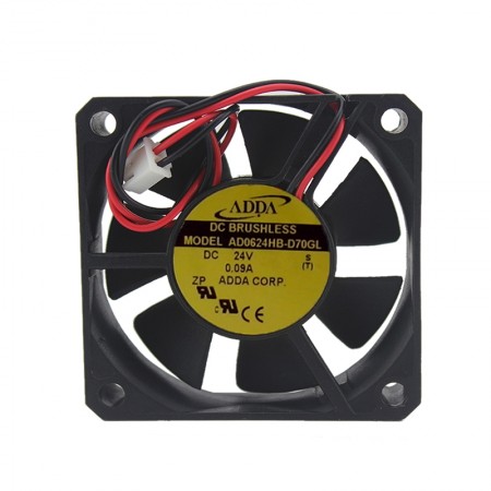 AD0624HB-D70GL, 60x60x15mm 24VDC 0.8A 2 Kablolu Fan