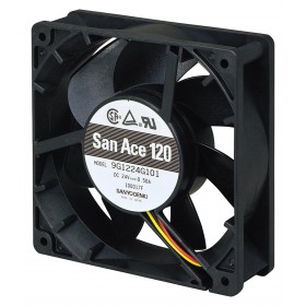 9G1224G101, 120x120x38mm 24VDC 0.50A 3 Kablolu Fan