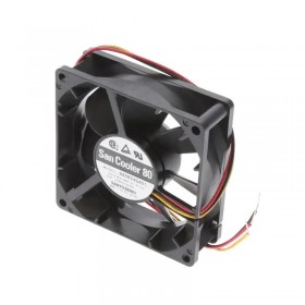 9A0824G401, 80x80x25mm 24VDC 0.21A 3 Kablolu Fan