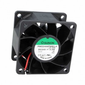 PMD2406PMB3-A, 60x60x38mm 24VDC 0.22A 2 Kablolu Fan