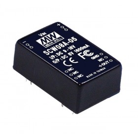 SCW08A-05, 9-18Vin 5Vout 1600mA 8W DC/DC Konvertör