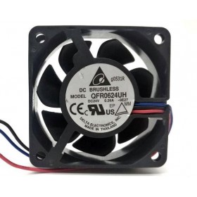 QFR0624UH, 60x60x25mm 24VDC 0.26A 3 Kablolu Fan