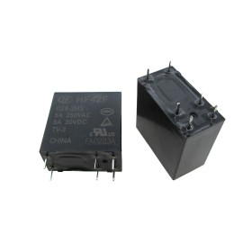 HF42F/024-2HS, 24VDC 5A DPST-NO (2 Form A) Röle