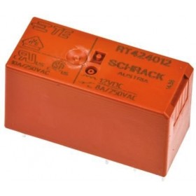 RT424012, 12VDC 8A DPDT (2 Form C) Röle