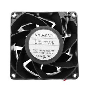 3115RL-05W-B60, 80x80x38mm 24VDC 0,50A 2 Kablolu Fan