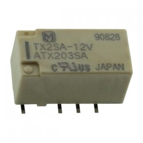 TX2SA-12V, 12VDC 11.70mA DPDT (2 Form C) Röle