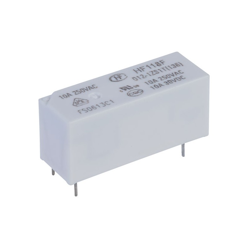 HF118F/005-1ZS1, 5VDC 10A SPDT (1 Form C) Röle