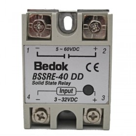 BSSRE-40DD, 3-32VDC Giriş 5-60VDC Çıkış 40A Solid State Röle