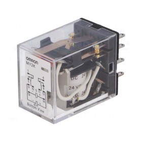 MY2K-DC24, 24VDC 3A DPDT (2 Form C) Röle