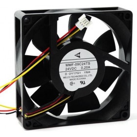 MMF-09C24TS, 90x90x25mm 24VDC 0.20A 3 Kablolu Fan