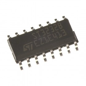 ST3232BDR, ST3232B, 400kbs RS-232 Sürücü SOIC-16 SMD Entegre Devre