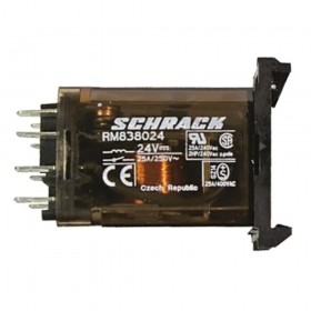 RM838024, 24VDC 25A 2 Form C (DPDT-NO, NC) Röle