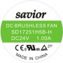 SD17251H5B-H, 172x150x51mm 24VDC 1.0A 2 Kablolu Fan