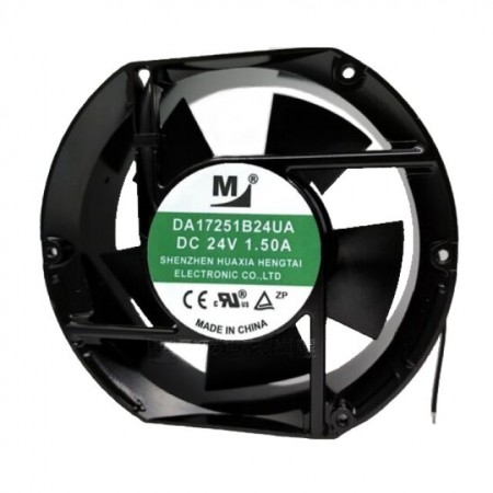 DA17251B24UA, 172x150x51mm 24VDC 1.5A 2 Kablolu Fan