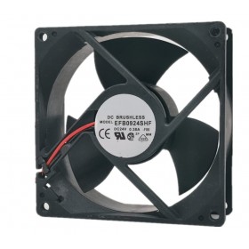 EFB0924SHF-5Q10, 90x90x32mm 24VDC 0.38A 2 Kablolu Fan
