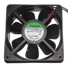 KDE2412PMB1-6A, 120x120x38mm 24VDC 10.3W 2 Kablolu Fan