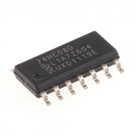 74HC08D, 74HC08 SMD AND Gate 4-Element 2-IN CMOS SOIC-14