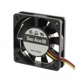 109P0624S7D01, 60x60x15mm 24VDC 0.08A 3 Kablolu Fan