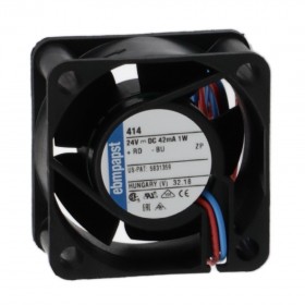 ebm-PAPST 414, 40x40x20mm 24VDC 42mA 1W 2 Kablolu Fan