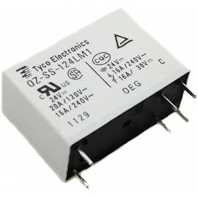 OZ-SS-124L1, 24VDC 16A SPDT (1 Form C) Röle