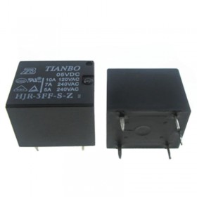 HJR-3FF-S-Z/5VDC, 5VDC 10A SPDT (1 Form C) Röle