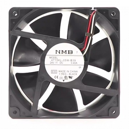 NMB 4715KL-05W-B39-E00, 120x120x38mm 24VDC 0.40A 3 Kablolu Fan