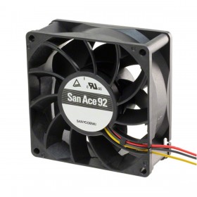 San Ace 92, 9G0912H201, 92x92x32mm 12VDC 0.23A 3 Kablolu Fan