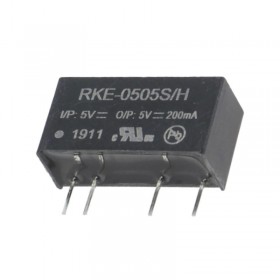 RKE-0505S/H, 5Vin 5Vout 200mA 1W SIP-7 DC/DC Konvertör