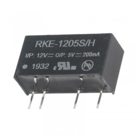 RKE-1205S/H, 12Vin 5Vout 200mA 1W SIP-7 DC/DC Konvertör