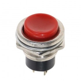 AF180-K, Metal Buton 16mm Kırmızı