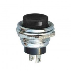 AF180-SI, Metal Buton 16mm Siyah