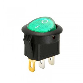 AF131-Y, Yuvarlak Işıklı Anahtar 3P Yeşil