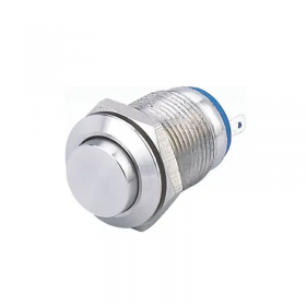 HBDGQ12H-10/J/N, 12mm 1NO 250V 5A IP65 Metal Buton
