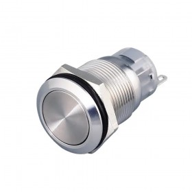 HBDS1-AGQ19F-11/J/S, 19mm 250V 5A 1NO/1NC IP67 Metal Buton