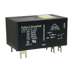 T92S7D12-24V, 30A 24V DPST-NO (2 Form A) Röle