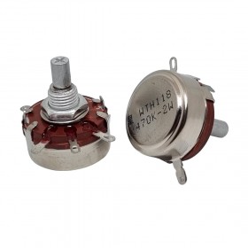 WTH118-2W-470K, 470K 2W Tek Turlu Potansiyometre