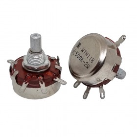 WTH118-2W-500K, 500K 2W Tek Turlu Potansiyometre