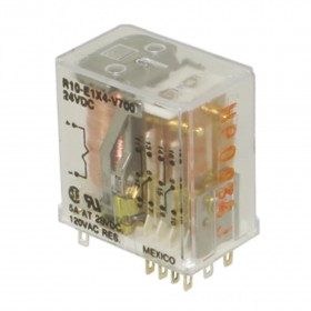 R10-E1X4-V700, 24VDC 5A 4PDT (4 Form C) Röle