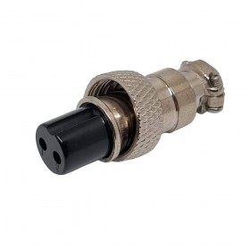 DX12F02R, 12mm 2 Pin Dişi Seyyar Konektör