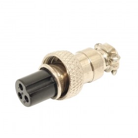 DX12F03R, 12mm 3 Pin Dişi Seyyar Konektör