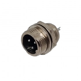 DX12F03P, 12mm 3 Pin Erkek Şase Tip Konektör