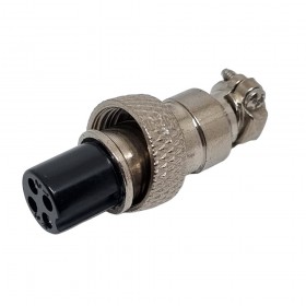 DX12F04R, 12mm 4 Pin Dişi Seyyar Konektör