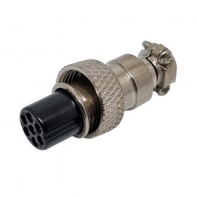 DX12F07R, 12mm 7 Pin Dişi Seyyar Konektör