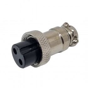 DX16F02R, 16mm 2 Pin Dişi Seyyar Konektör